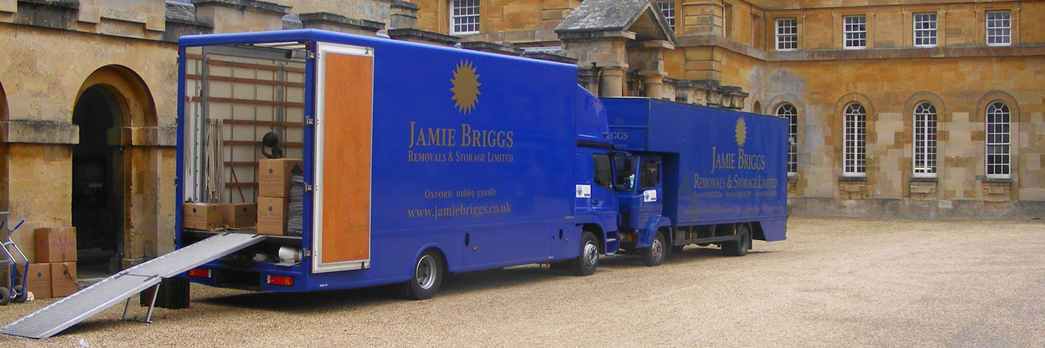 Removal Vans at Blenheim Palace